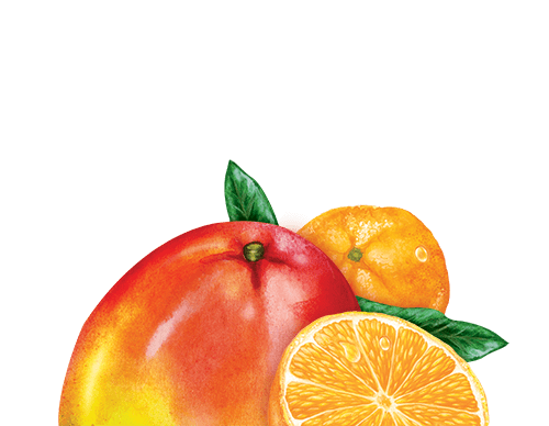 Mango, Orange, and Tangerine