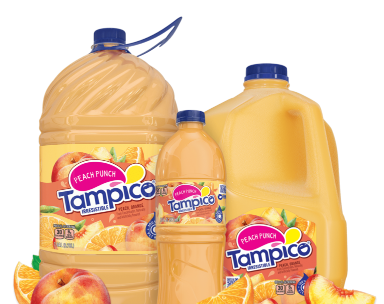 Peaches and Cream Floats Tampico Beverages